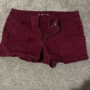 Old Navy Women's Dark Red Jean Shorts